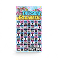 Thursday £4 A Week Savings Challenge | Save £208 | A6 Tracker, Cash Envelope & Insert Set