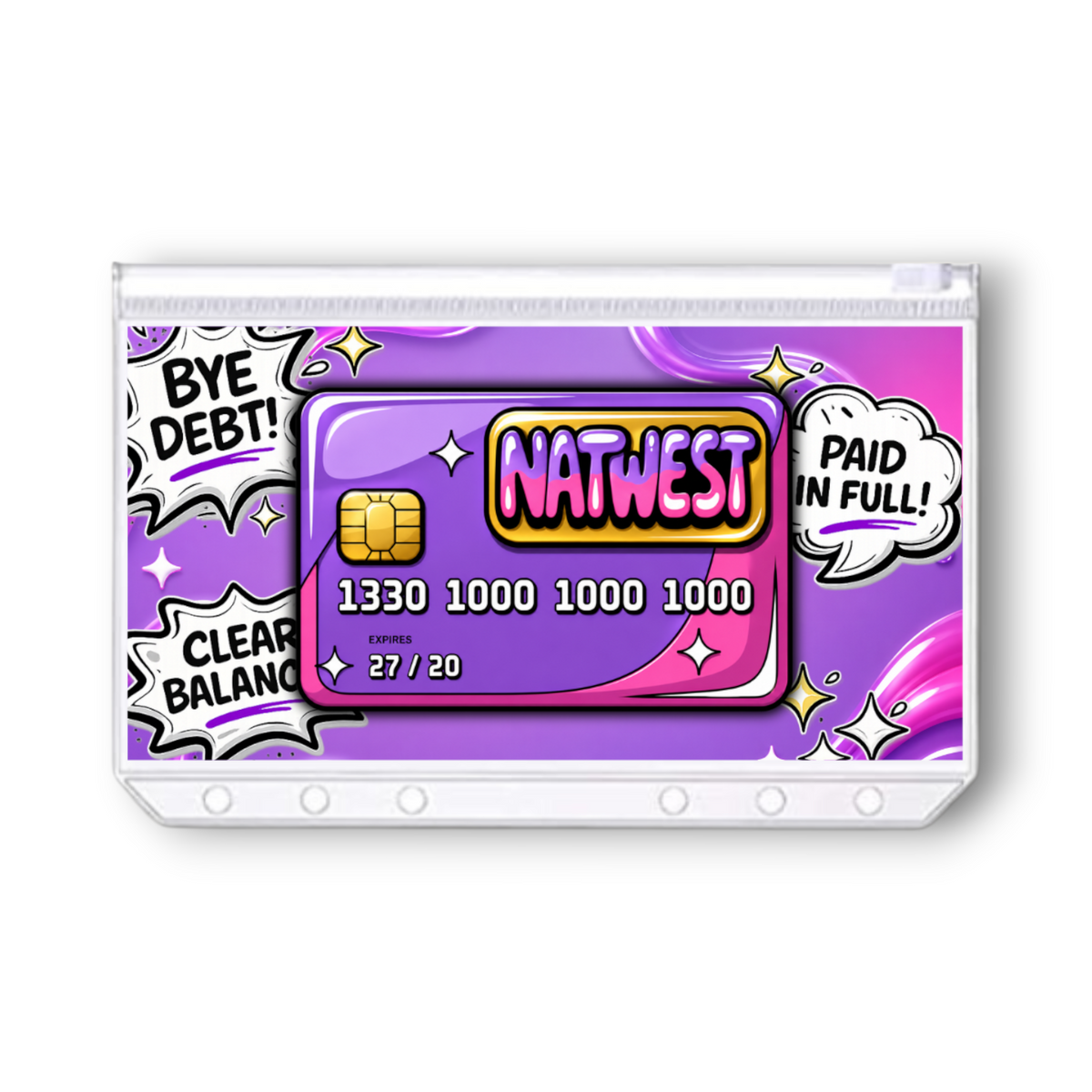 NatWest Credit Card Savings Challenge | A6 Tracker, Cash Envelope & Insert Set