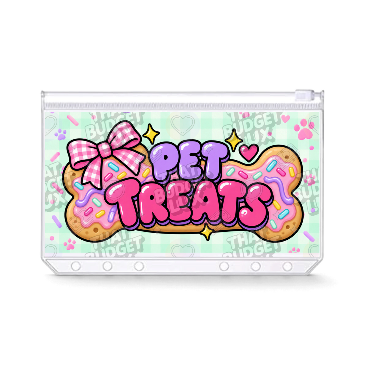 Pet Treats Savings Challenge | A6 Tracker, Cash Envelope & Insert Set