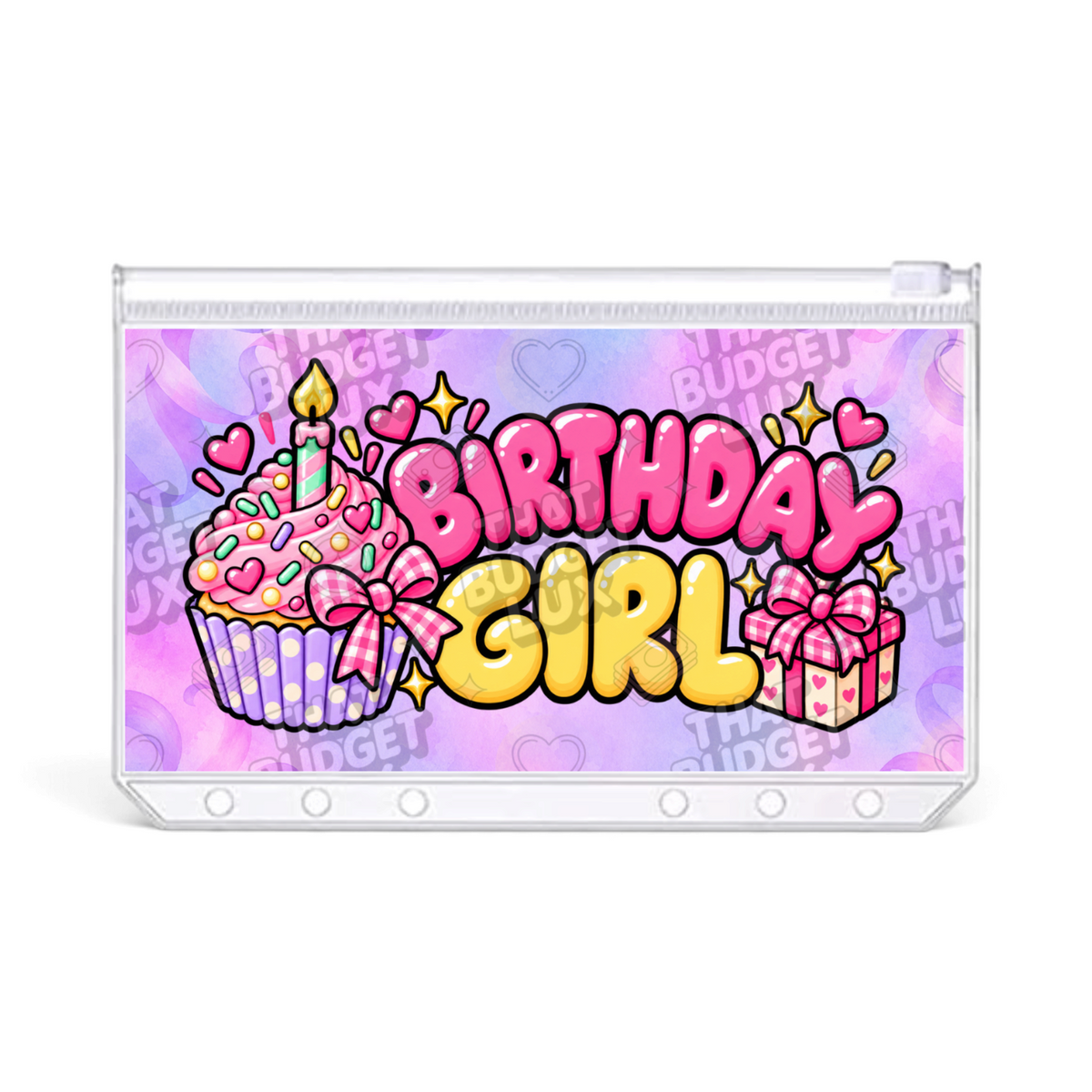 Birthday Girl Savings Challenge | A6 Tracker, Cash Envelope & Insert Set