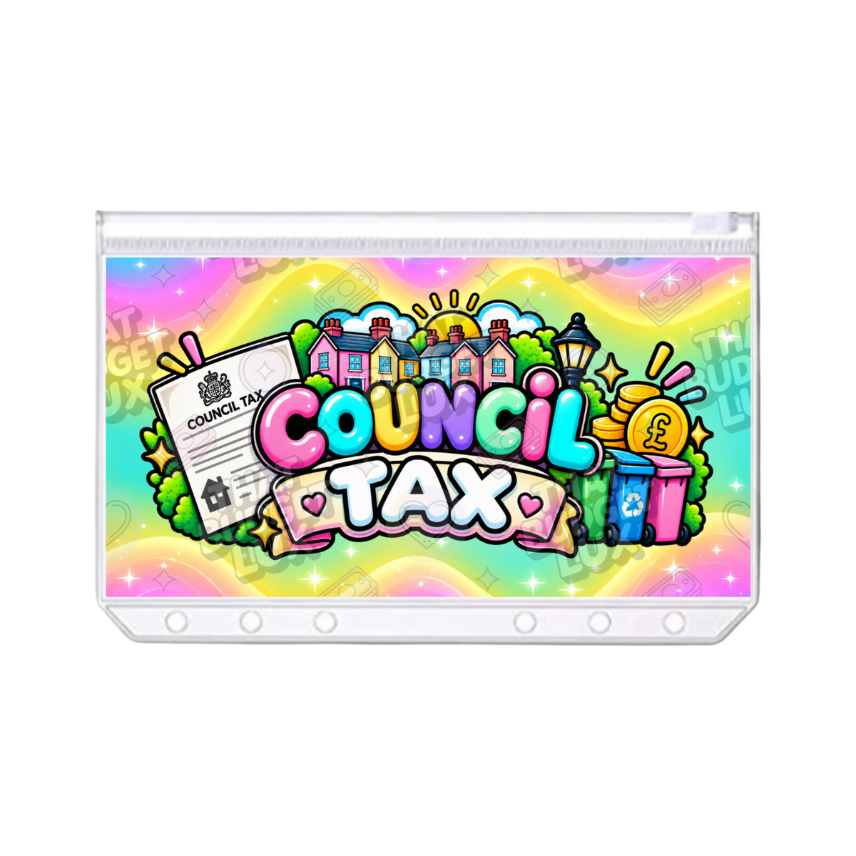 Council Tax Savings Challenge | A6 Tracker, Cash Envelope & Insert Set