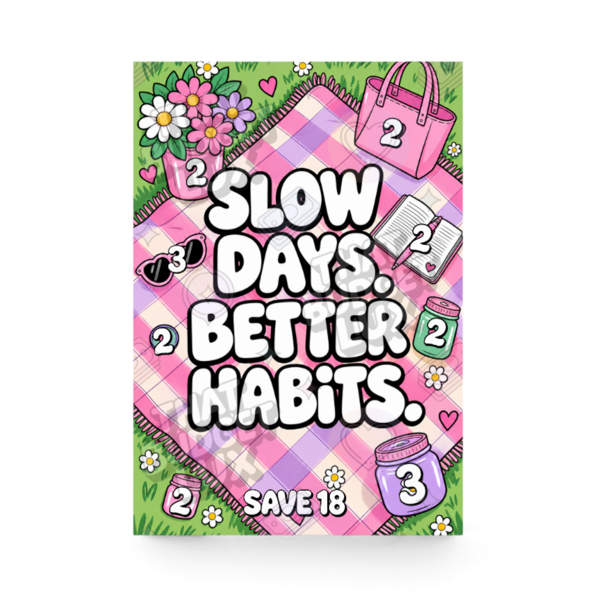Slow Days Better Habits mini savings challenge insert – That Budget Lux