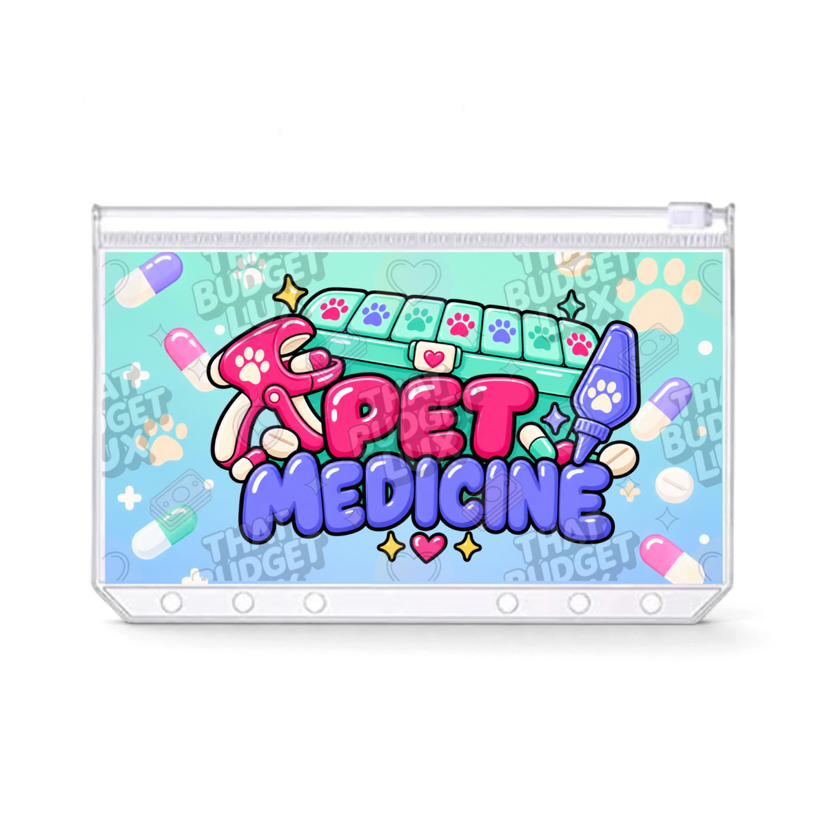 Pet Medicine Savings Challenge | A6 Tracker, Cash Envelope & Insert Set
