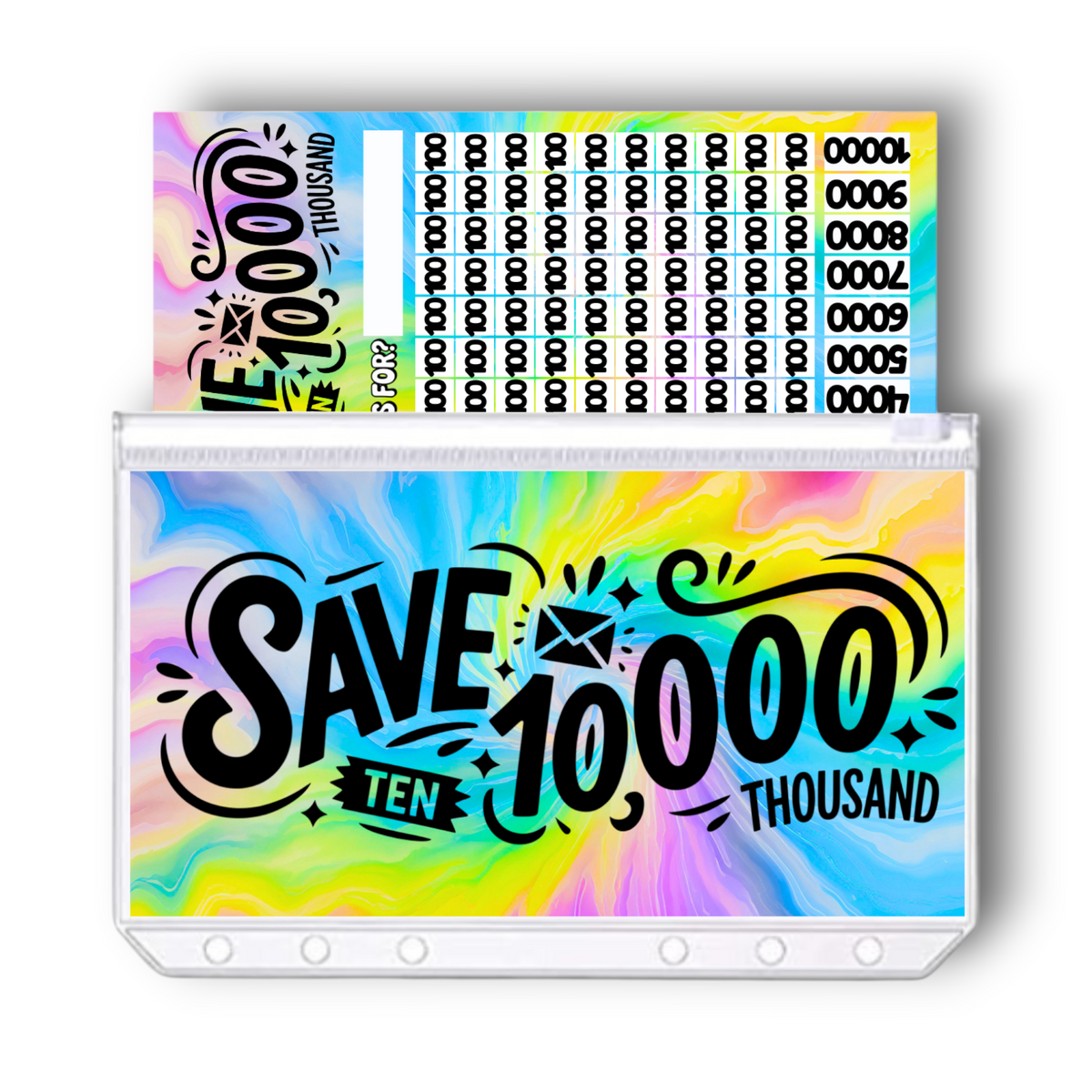 Ascend 10000 Savings Challenge | A6 Tracker, Cash Envelope & Insert Set