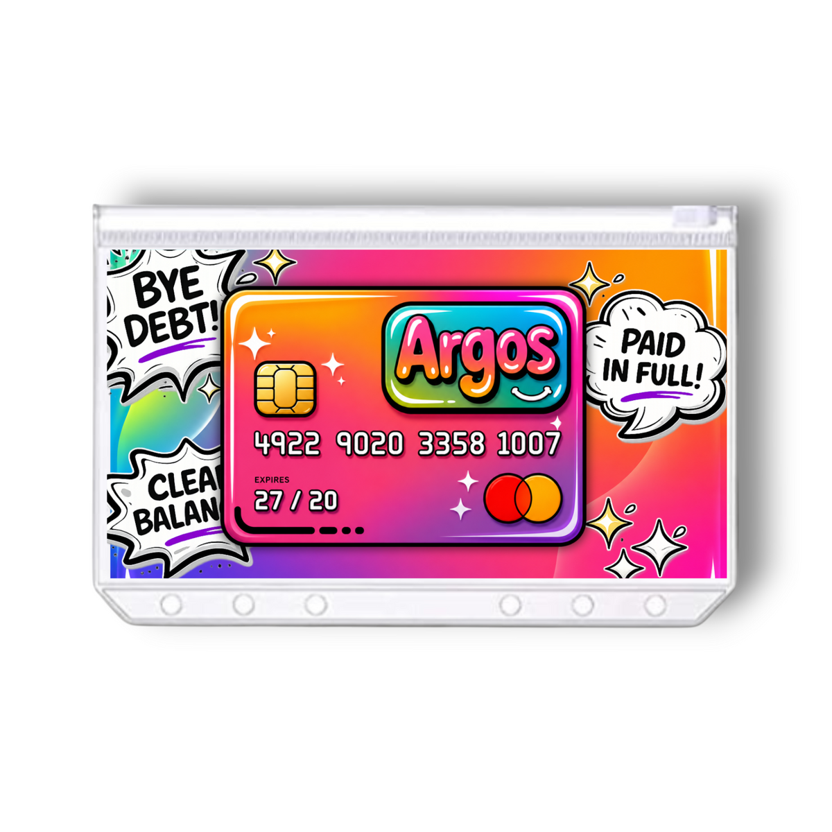Argos Credit Card Savings Challenge | A6 Tracker, Cash Envelope & Insert Set