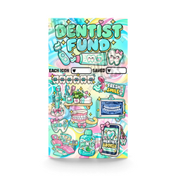 Dentist Fund Savings Challenge | A6 Tracker, Cash Envelope & Insert Set