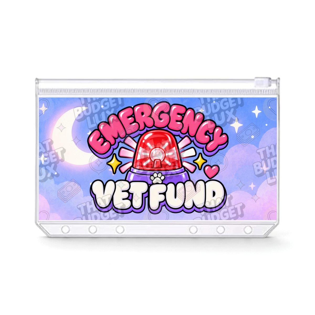 Emergency Vet Fund Savings Challenge | A6 Tracker, Cash Envelope & Insert Set