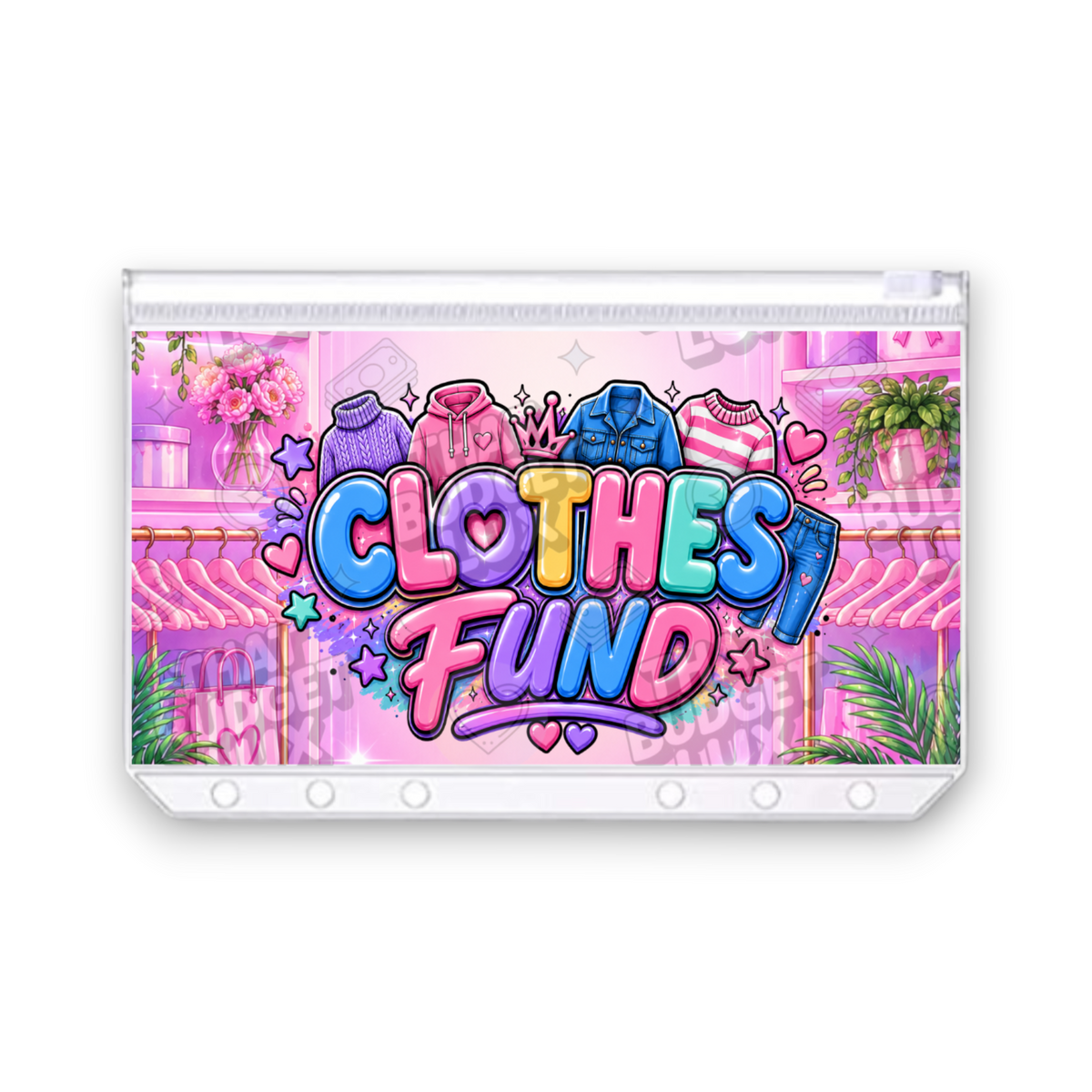 Clothes Fund Savings Challenge | A6 Tracker, Cash Envelope & Insert Set