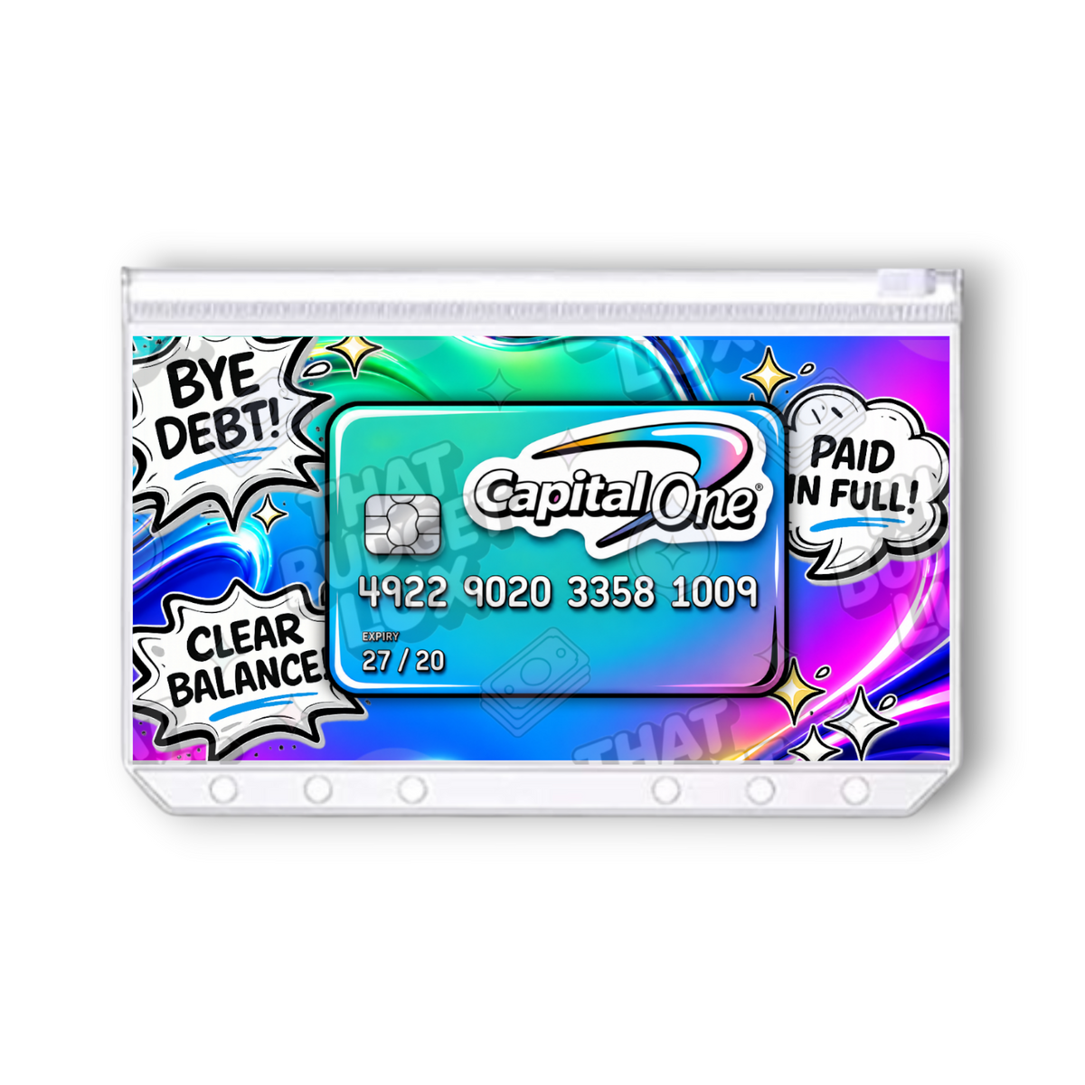 Capital One Credit Card Savings Challenge | A6 Tracker, Cash Envelope & Insert Set
