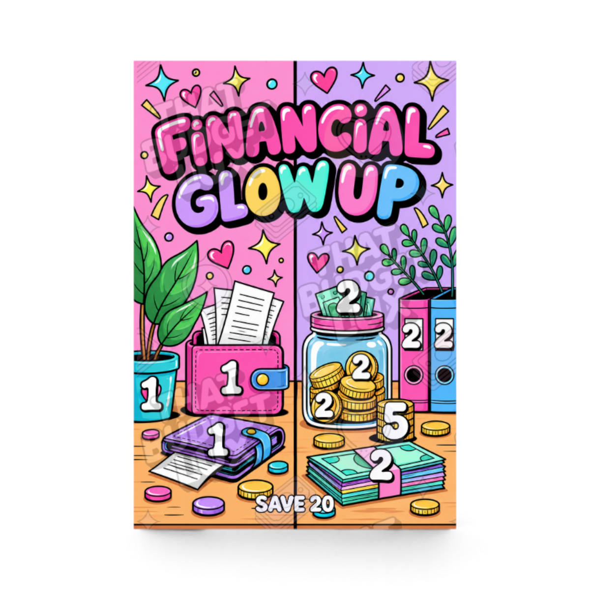 Financial Glow Up mini savings challenge insert – That Budget Lux