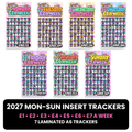 2027 Mon-Sun Insert Trackers | All 7 Weekday Savings Challenges £1 to £7 a Week