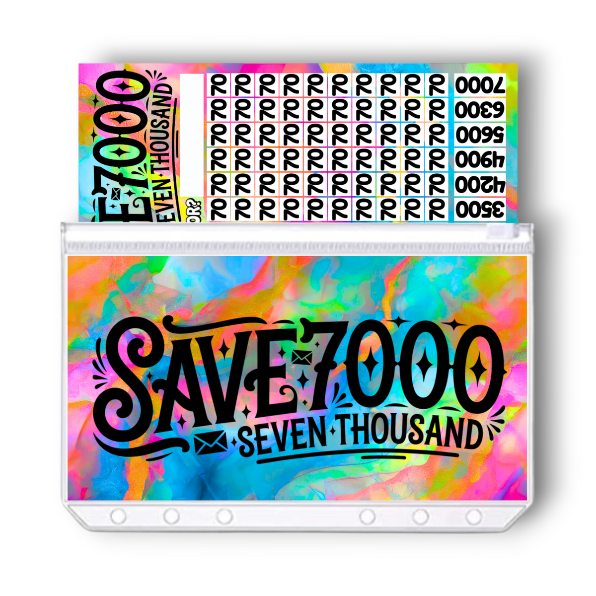 Ascend 7000 Savings Challenge | A6 Tracker, Cash Envelope & Insert Set