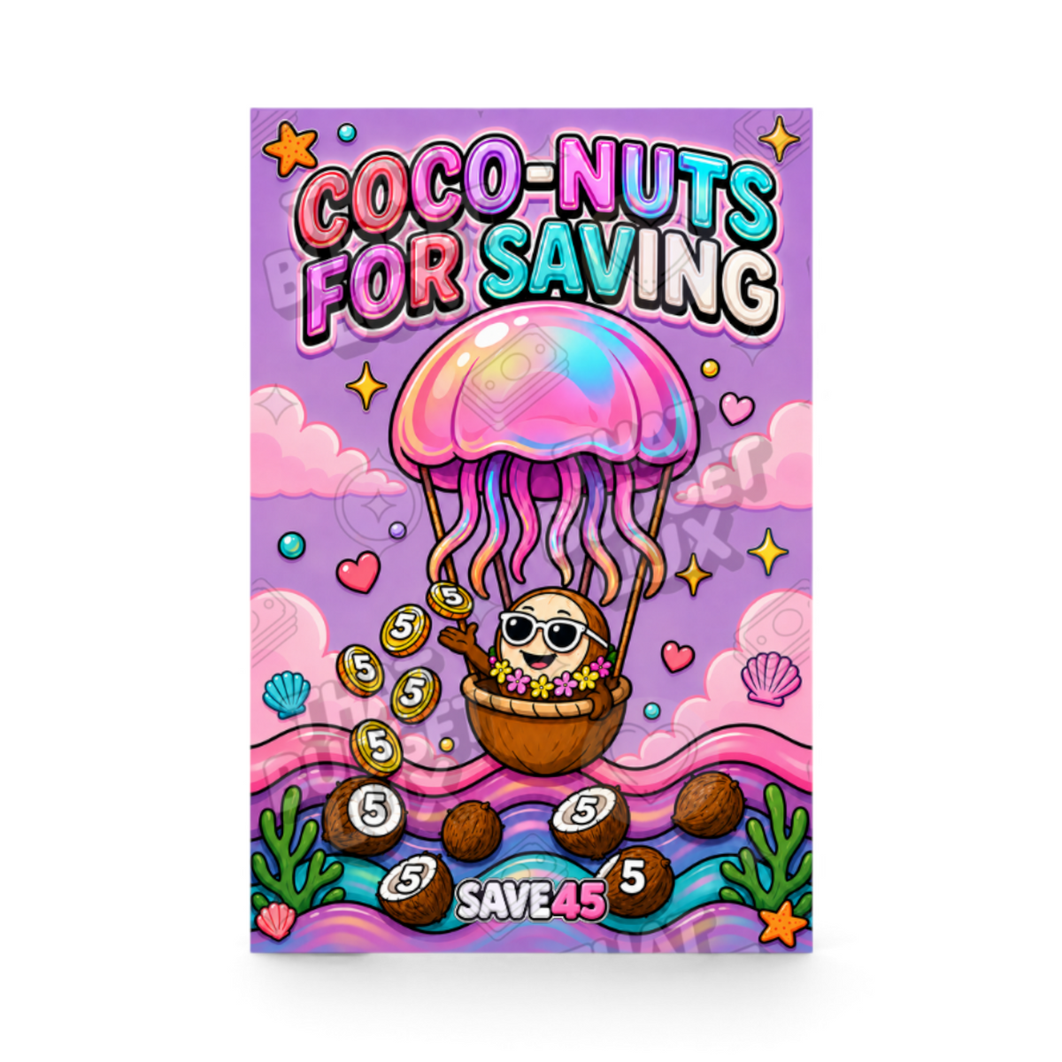 Coco-Nuts For Saving mini savings challenge insert – That Budget Lux