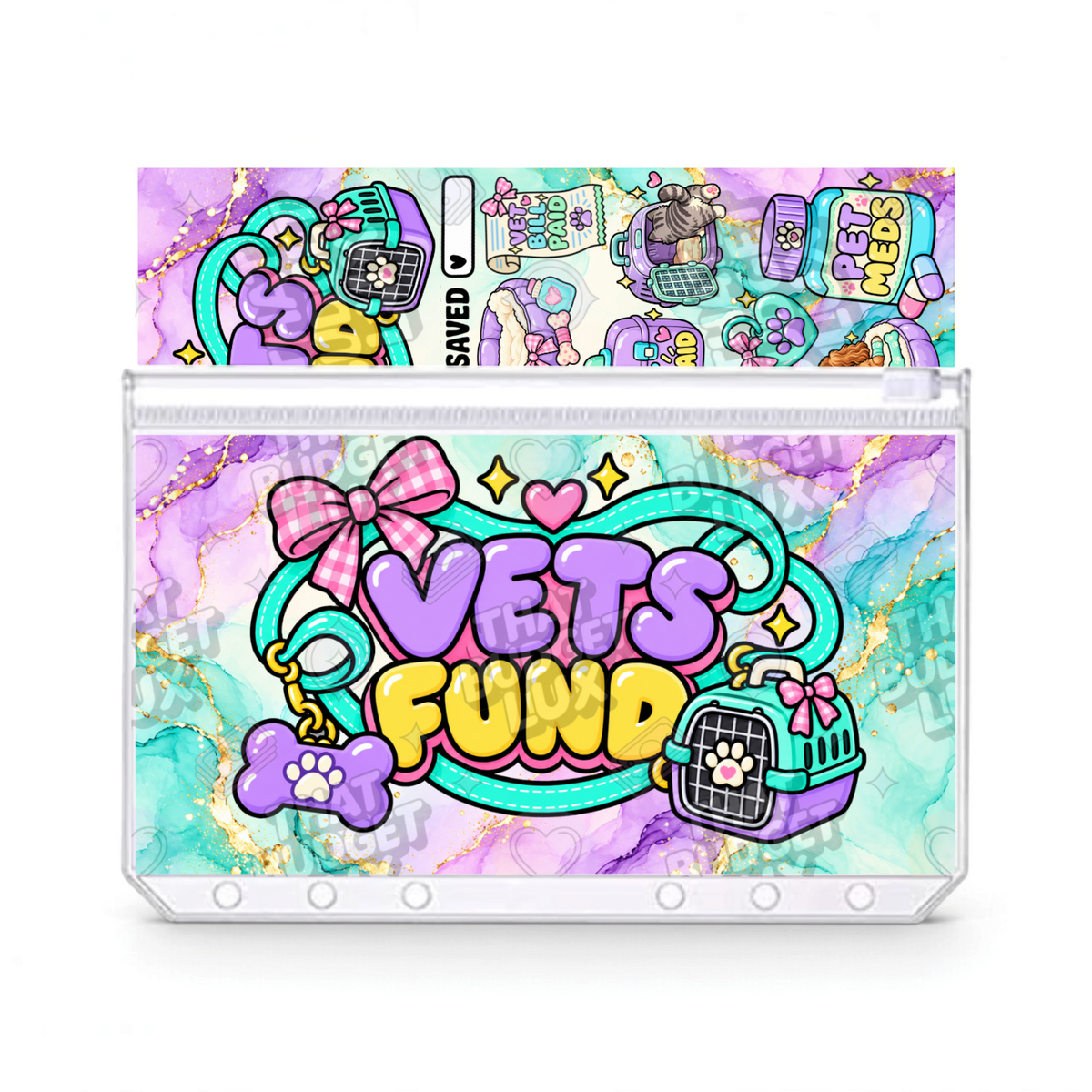 Vet Savings Challenge | A6 Tracker, Cash Envelope & Insert Set