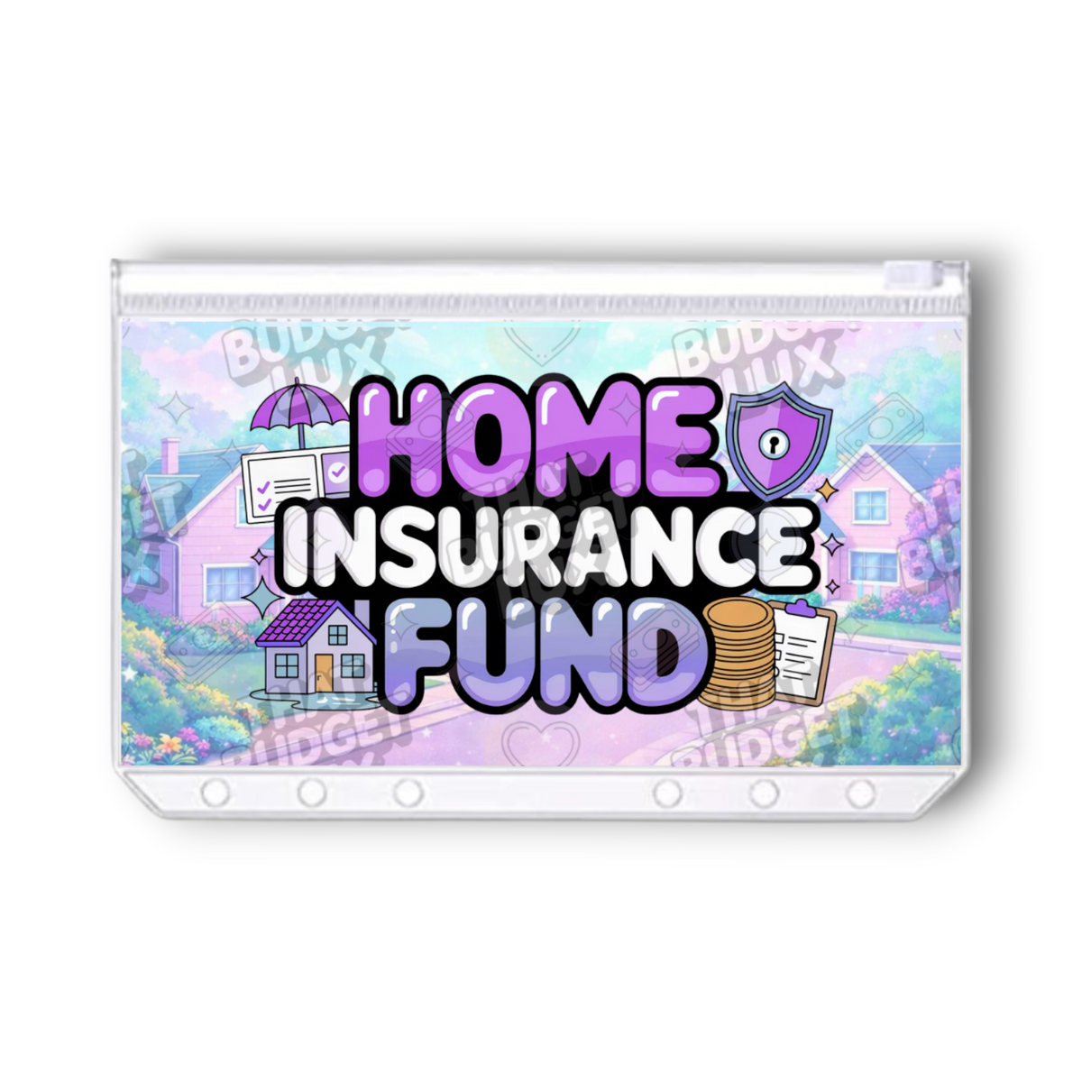 Home Security Fund Savings Challenge | A6 Tracker, Cash Envelope & Insert Set