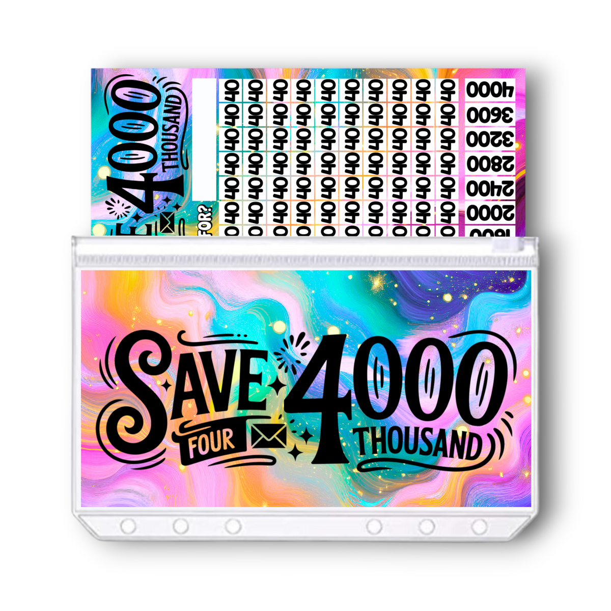 Ascend 4000 Savings Challenge | A6 Tracker, Cash Envelope & Insert Set