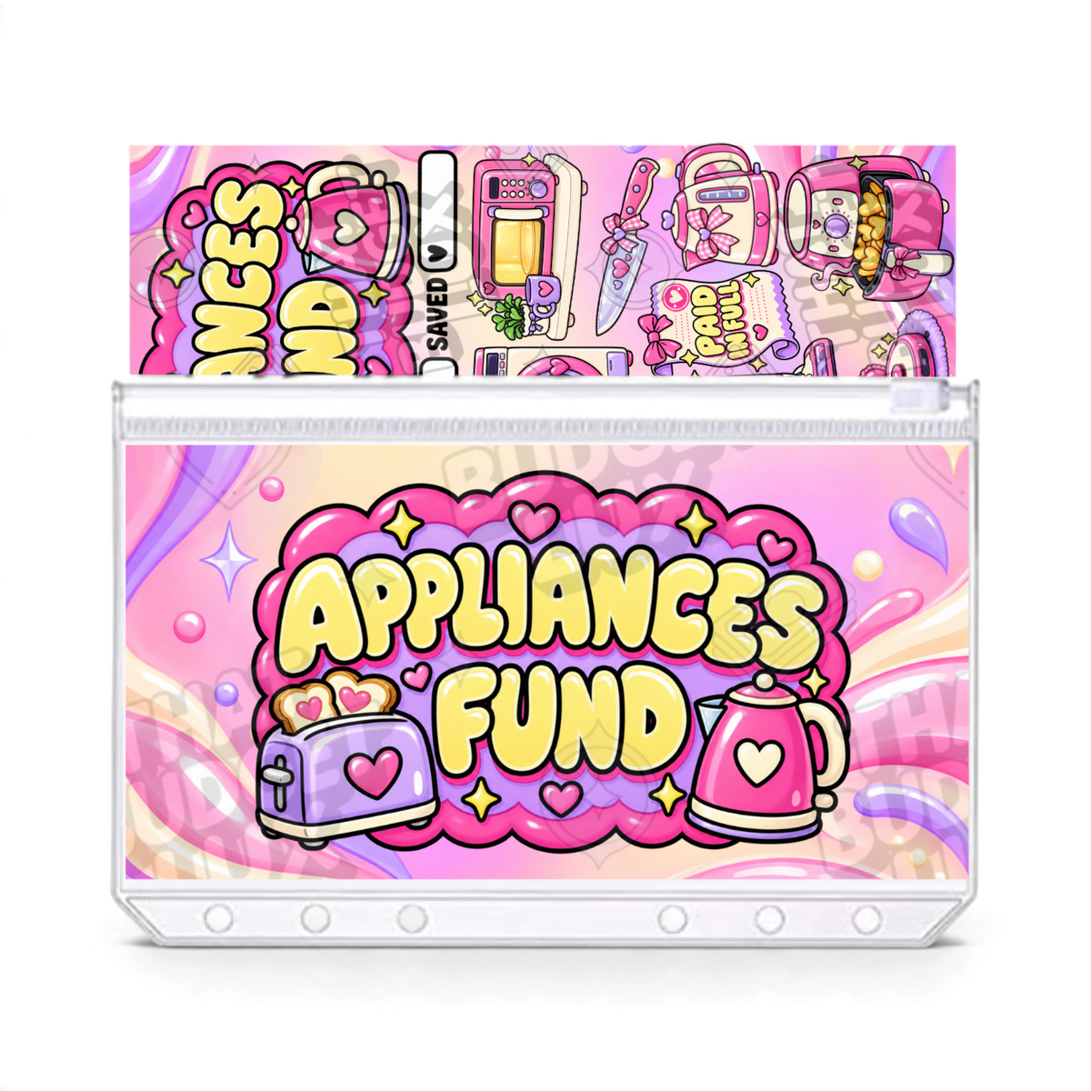 Appliances Fund Savings Challenge | A6 Tracker, Cash Envelope & Insert Set