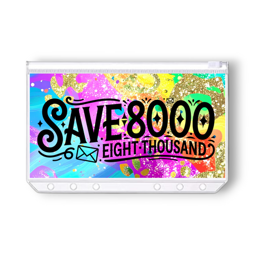Ascend 8000 Savings Challenge | A6 Tracker, Cash Envelope & Insert Set