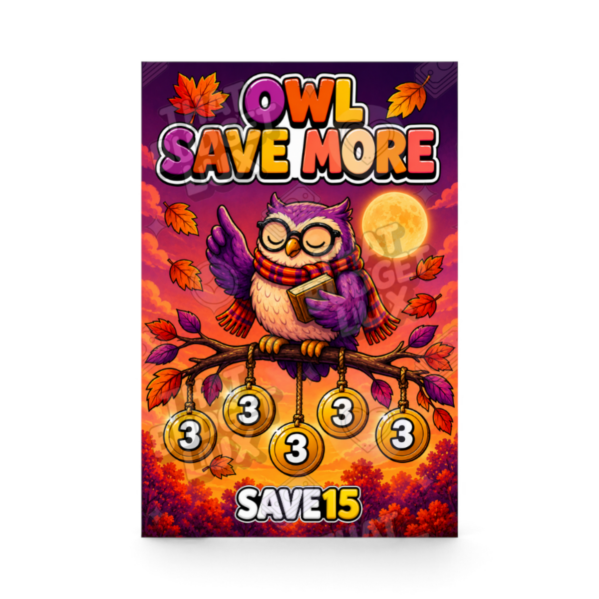Owl Save More mini savings challenge insert – That Budget Lux