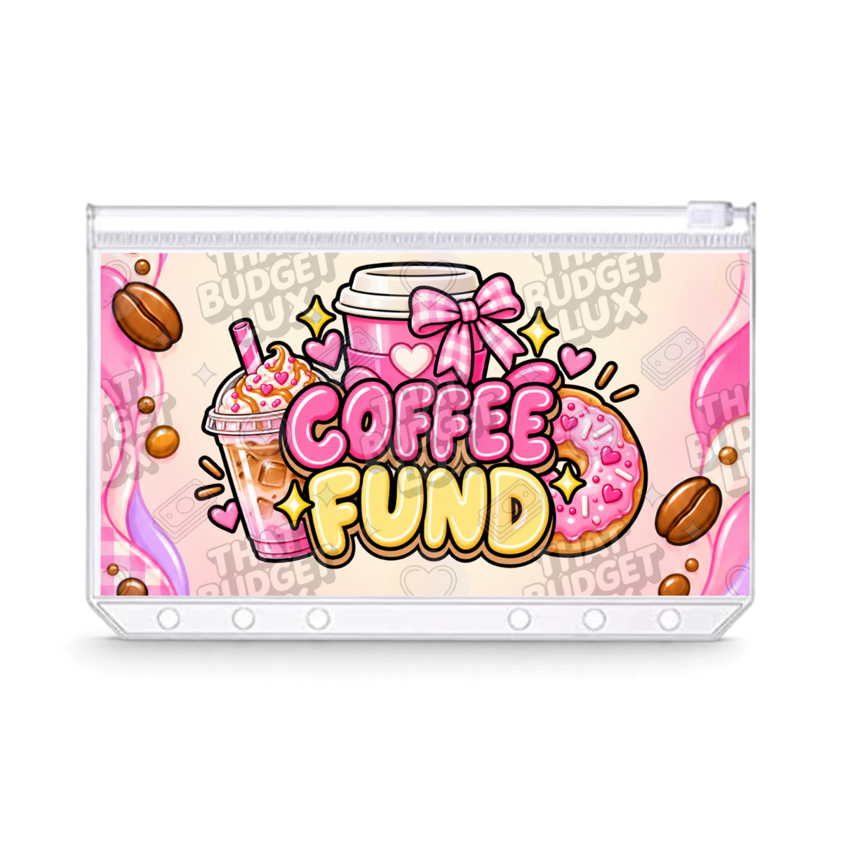 Coffee Fund Savings Challenge | A6 Tracker, Cash Envelope & Insert Set