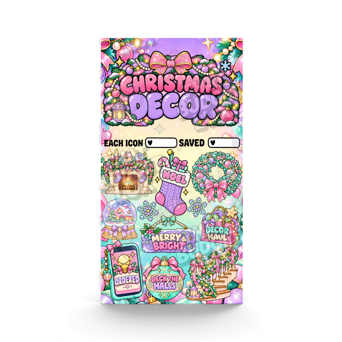 Christmas Decor Savings Challenge | A6 Tracker, Cash Envelope & Insert Set
