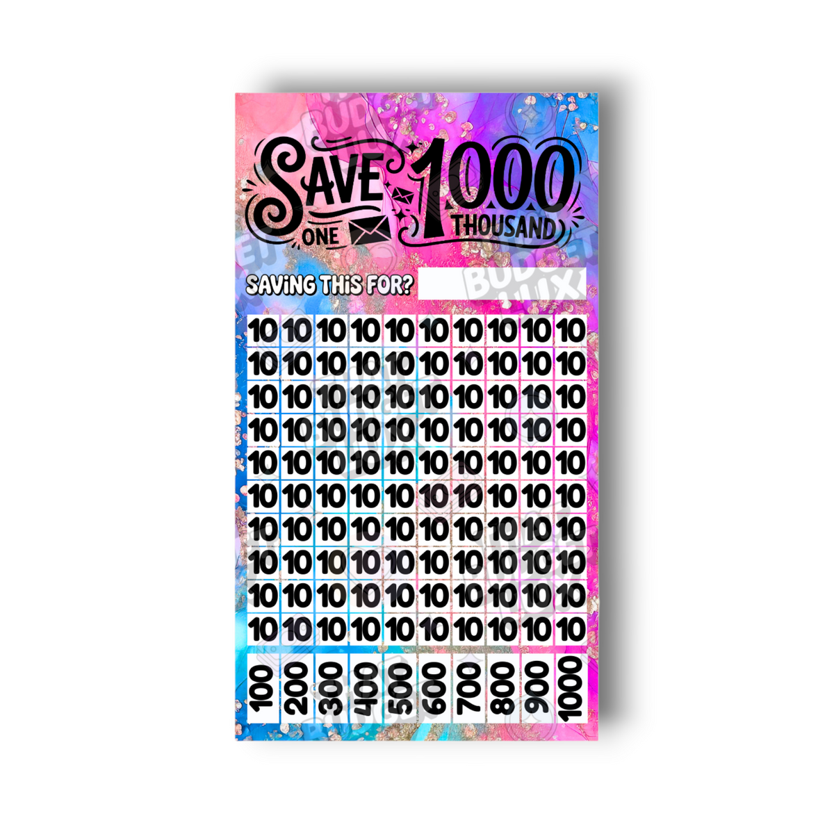 Ascend 1000 Savings Challenge | A6 Tracker, Cash Envelope & Insert Set