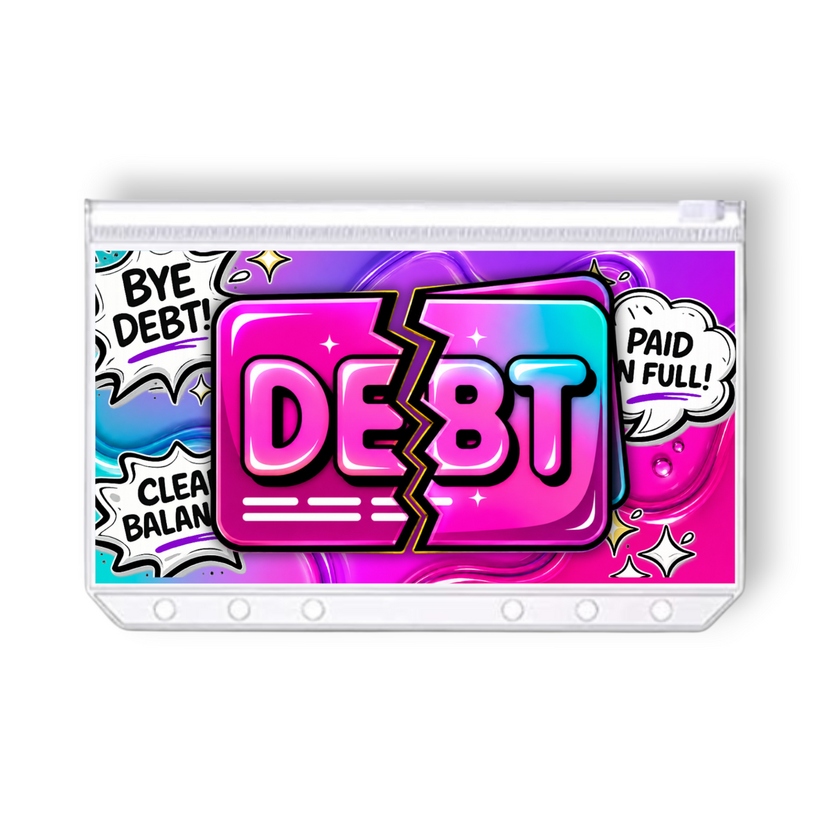 Credit Card Debt Savings Challenge | A6 Tracker, Cash Envelope & Insert Set