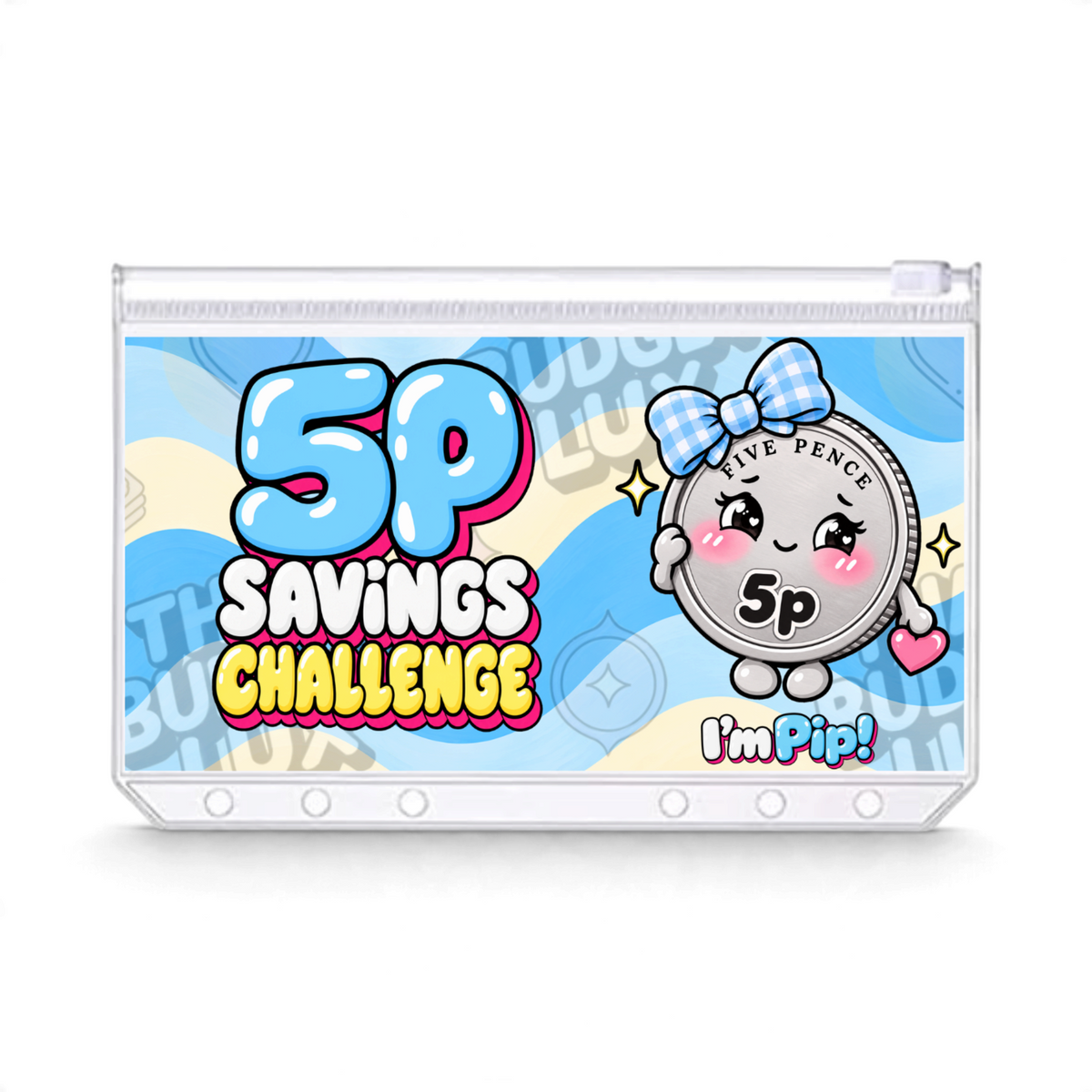 5p Savings Challenge | Save £3.20 | A6 Tracker, Cash Envelope & Insert Set