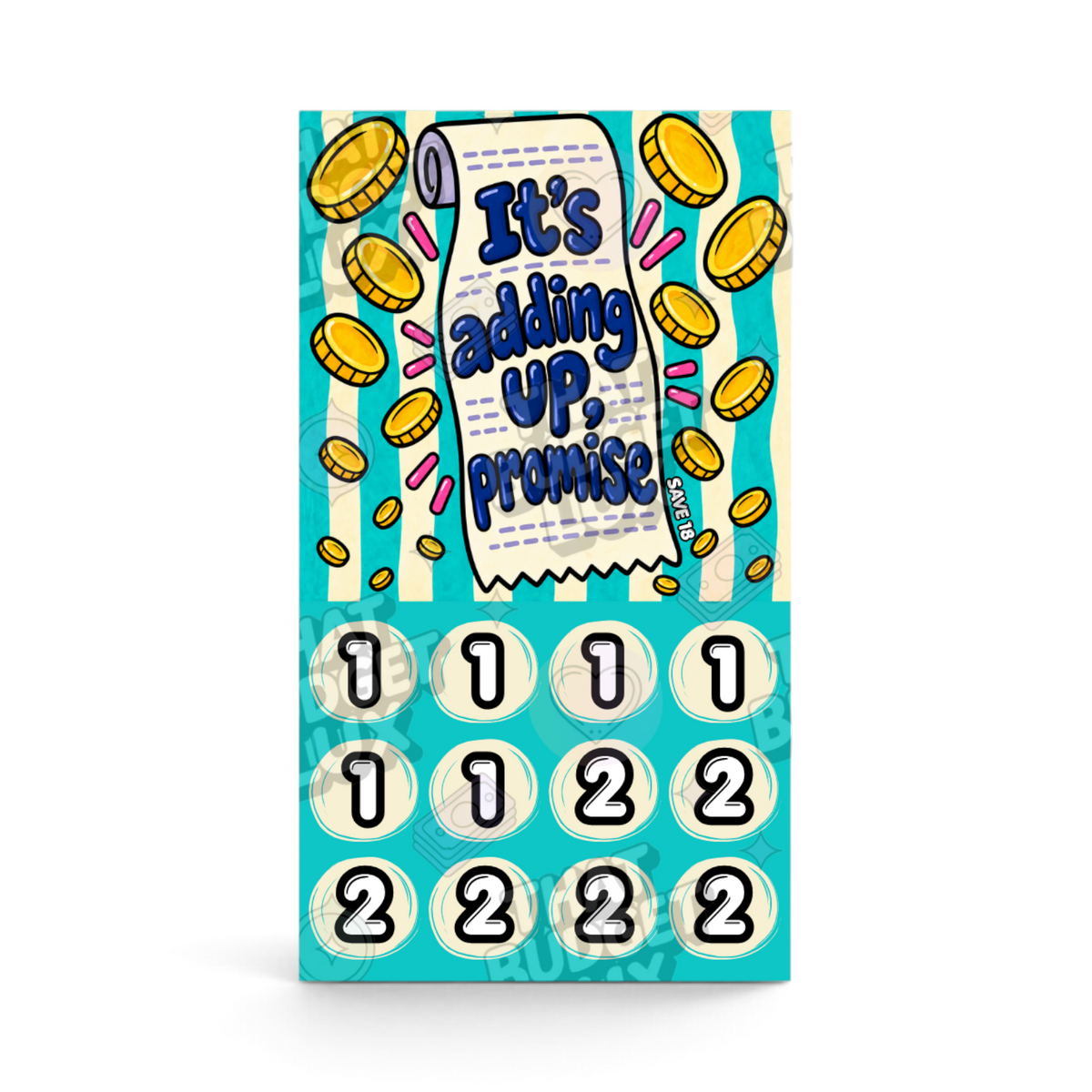 It's Adding Up, Promise - Save 18 | A6 Tracker, Cash Envelope & Insert Set | The Pep Talk Collection