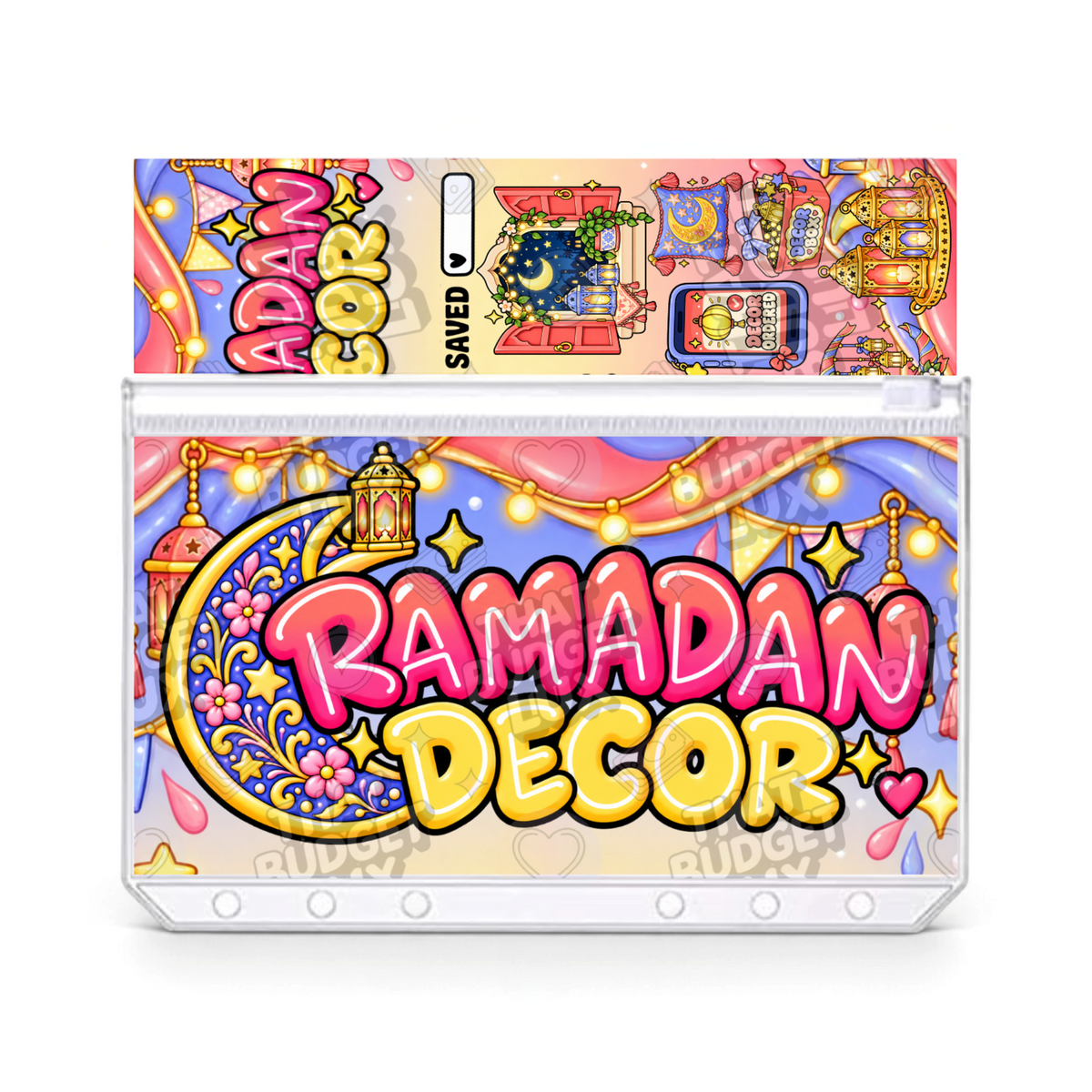 Ramadan Decor Savings Challenge | A6 Tracker, Cash Envelope & Insert Set