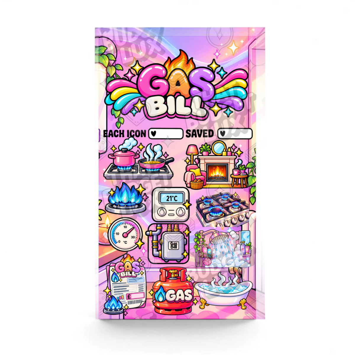 Gas Bill Savings Challenge | A6 Tracker, Cash Envelope & Insert Set