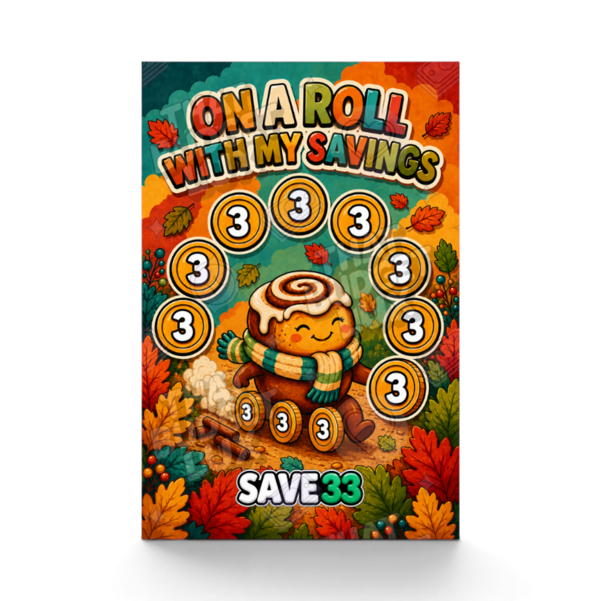 On A Roll With My Savings mini savings challenge insert – That Budget Lux