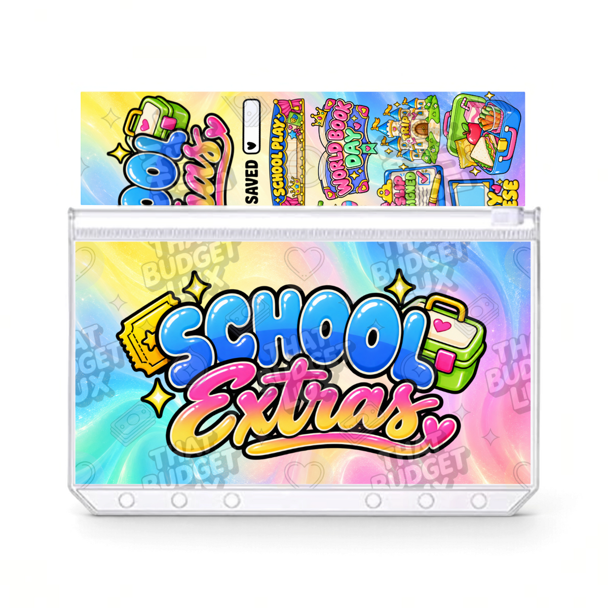 School Extras Savings Challenge | A6 Tracker, Cash Envelope & Insert Set