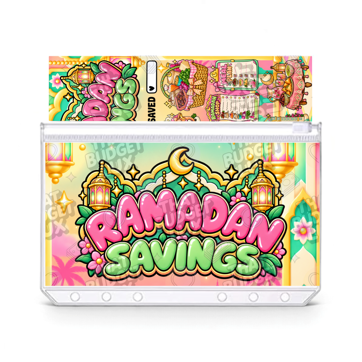 Ramadan Savings Challenge | A6 Tracker, Cash Envelope & Insert Set