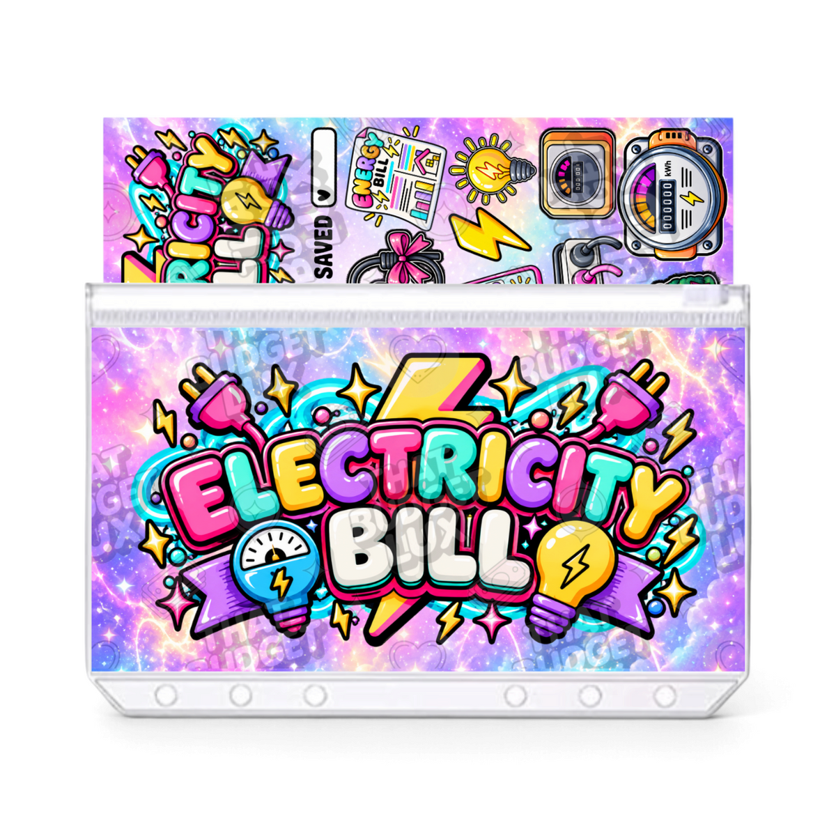 Electricity Bill Savings Challenge | A6 Tracker, Cash Envelope & Insert Set
