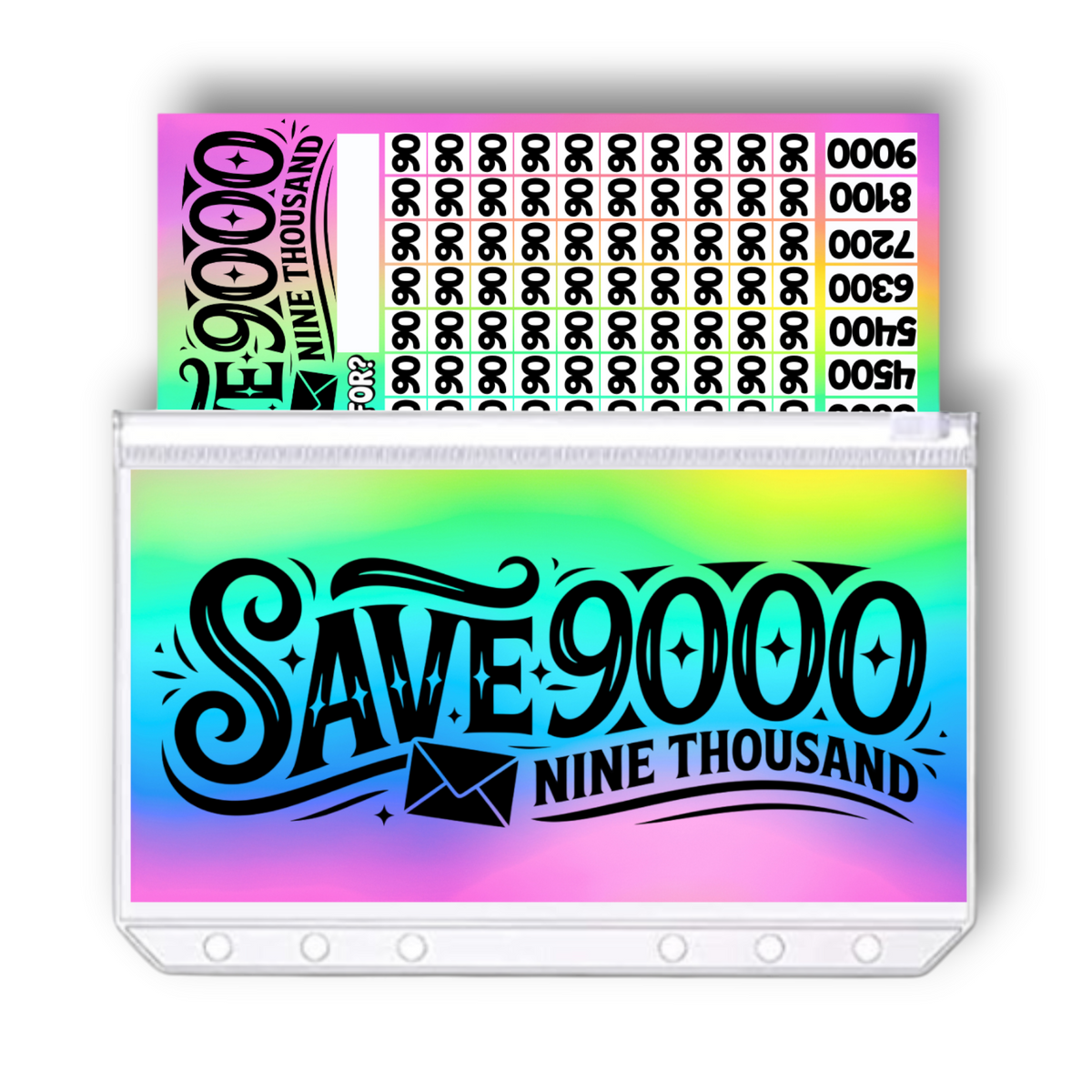 Ascend 9000 Savings Challenge | A6 Tracker, Cash Envelope & Insert Set