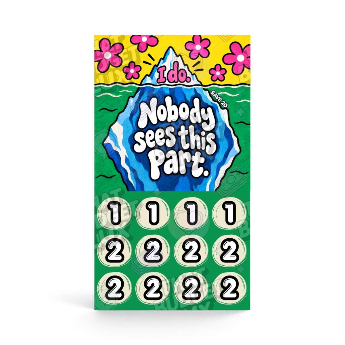 Nobody Sees This Part. I Do. A6 insert tracker with sticker sheet - save 20