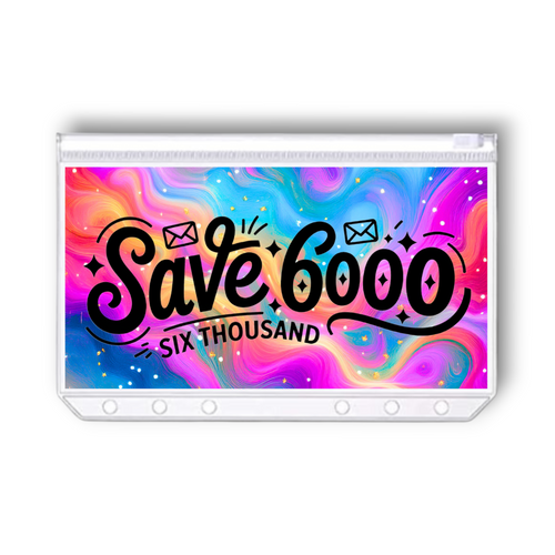 Ascend 6000 Savings Challenge | A6 Tracker, Cash Envelope & Insert Set
