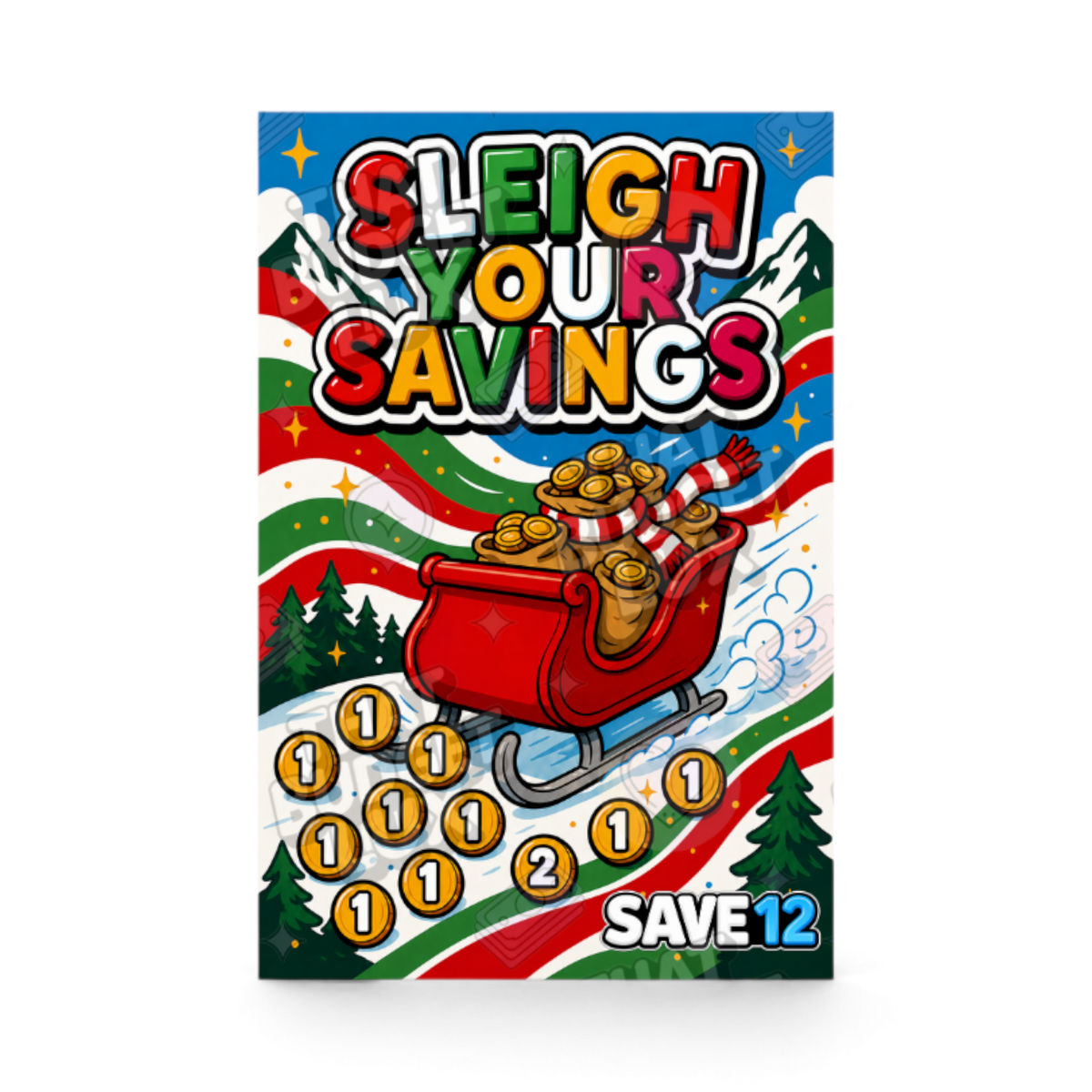 Sleigh Your Savings mini savings challenge insert – That Budget Lux