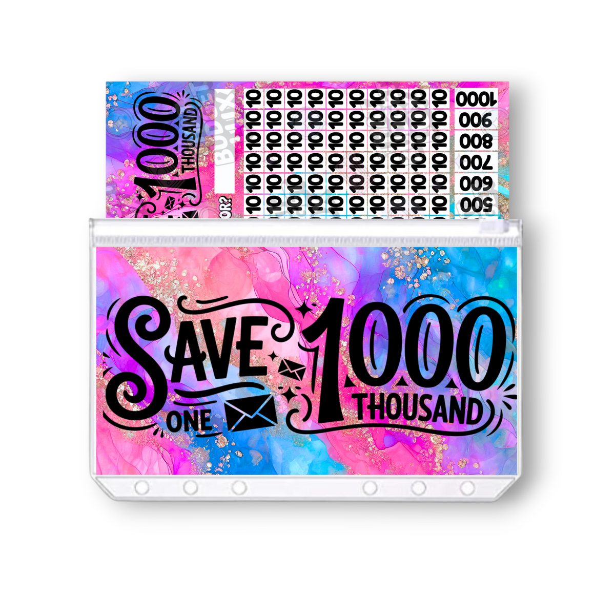 Ascend 1000 Savings Challenge | A6 Tracker, Cash Envelope & Insert Set