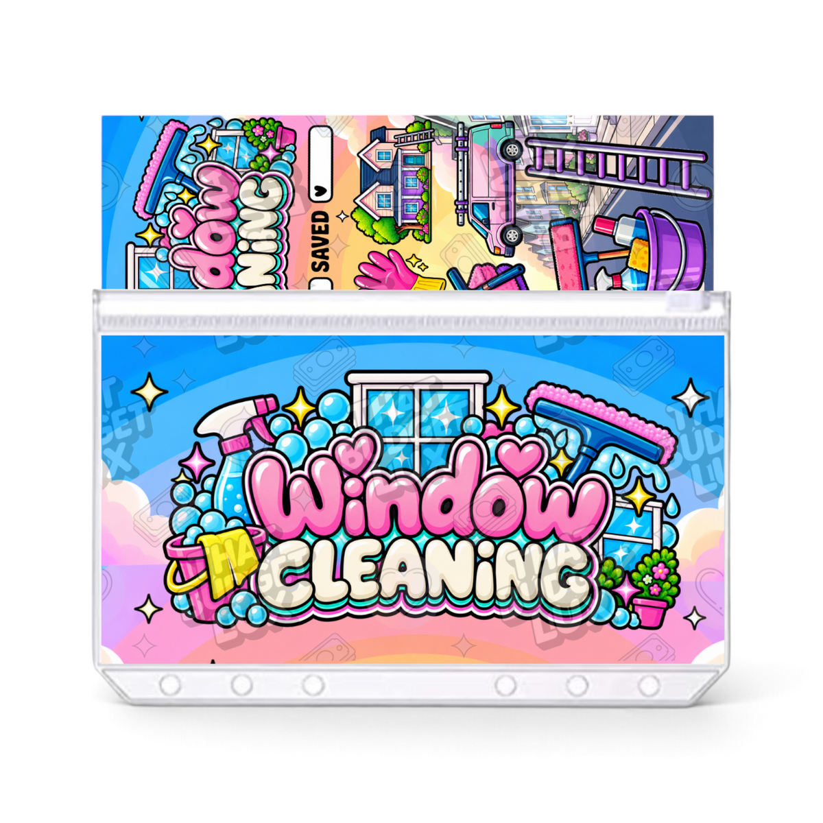 Window Cleaning Savings Challenge | A6 Tracker, Cash Envelope & Insert Set