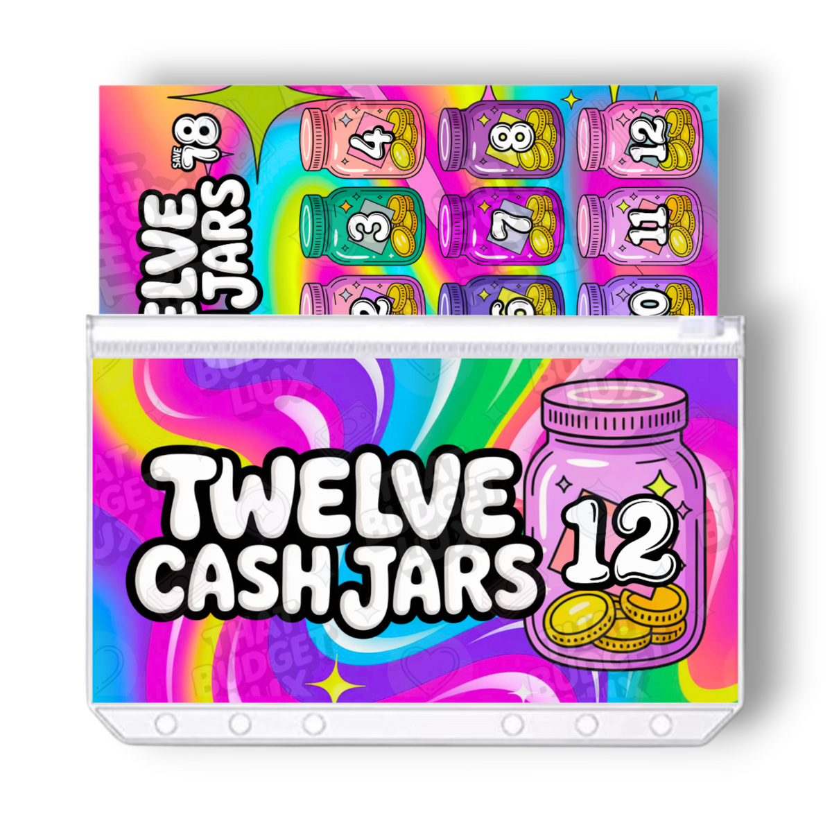 Twelve Cash Jars Savings Challenge | Save 78 | A6 Tracker, Cash Envelope & Insert Set