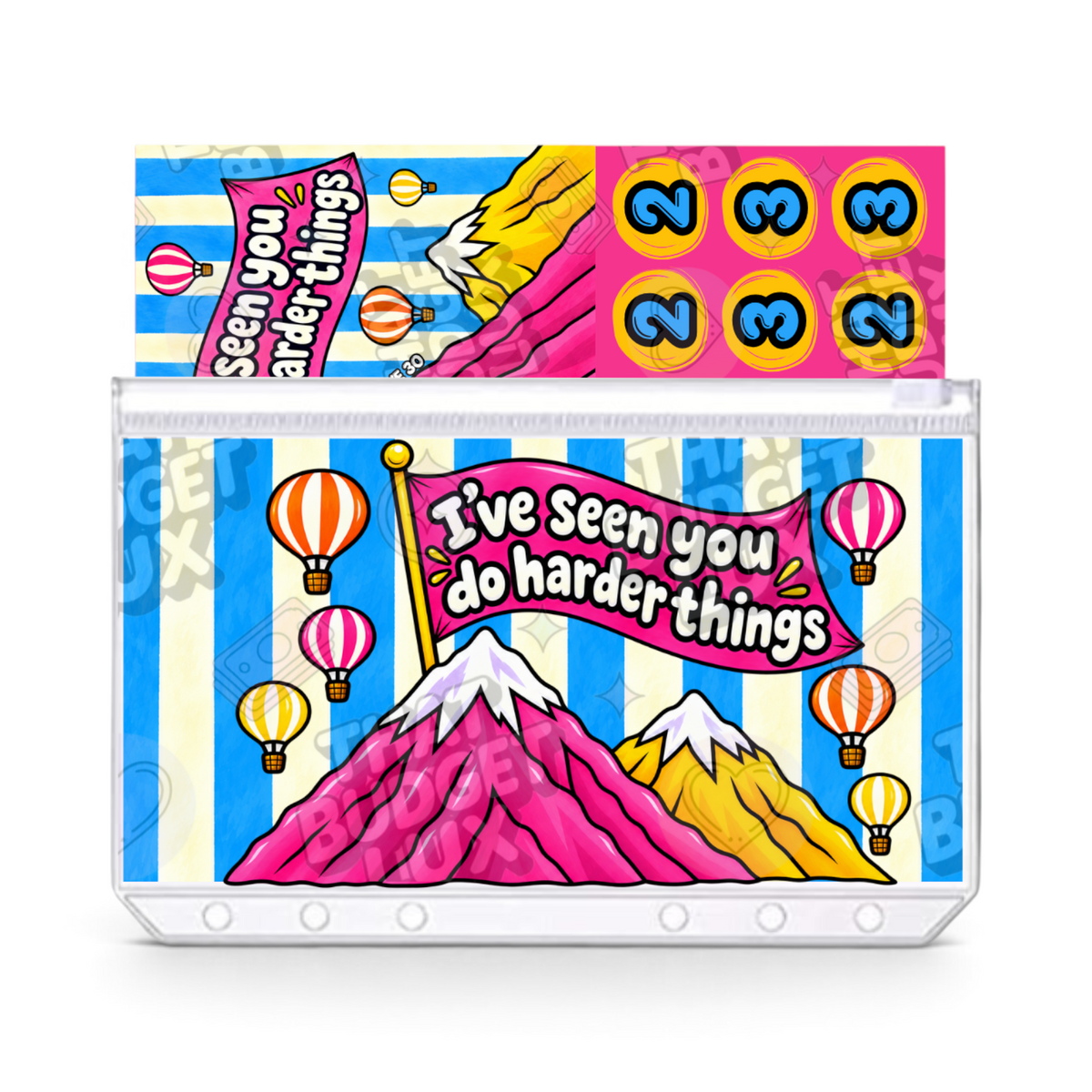 I've Seen You Do Harder Things - Save 30 | A6 Tracker, Cash Envelope & Insert Set | The Pep Talk Collection