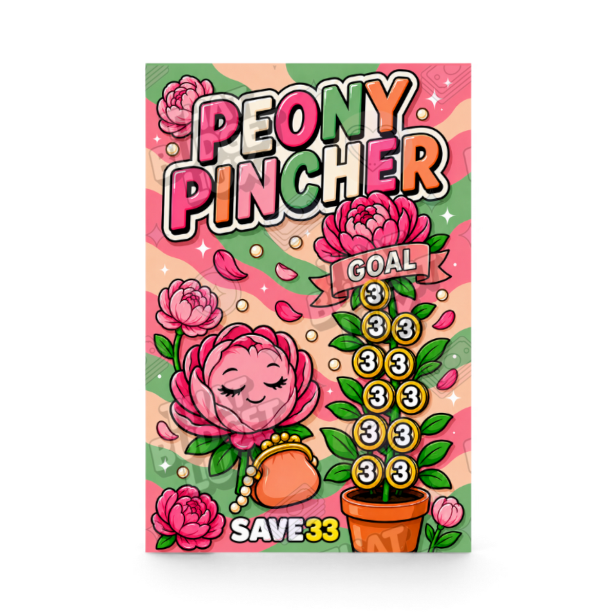 Peony Pincher mini savings challenge insert – That Budget Lux