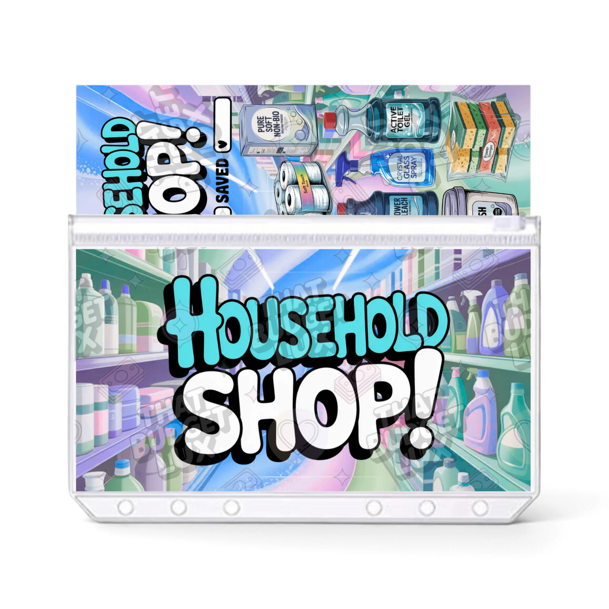 Household Shop Savings Challenge | A6 Tracker, Cash Envelope & Insert Set