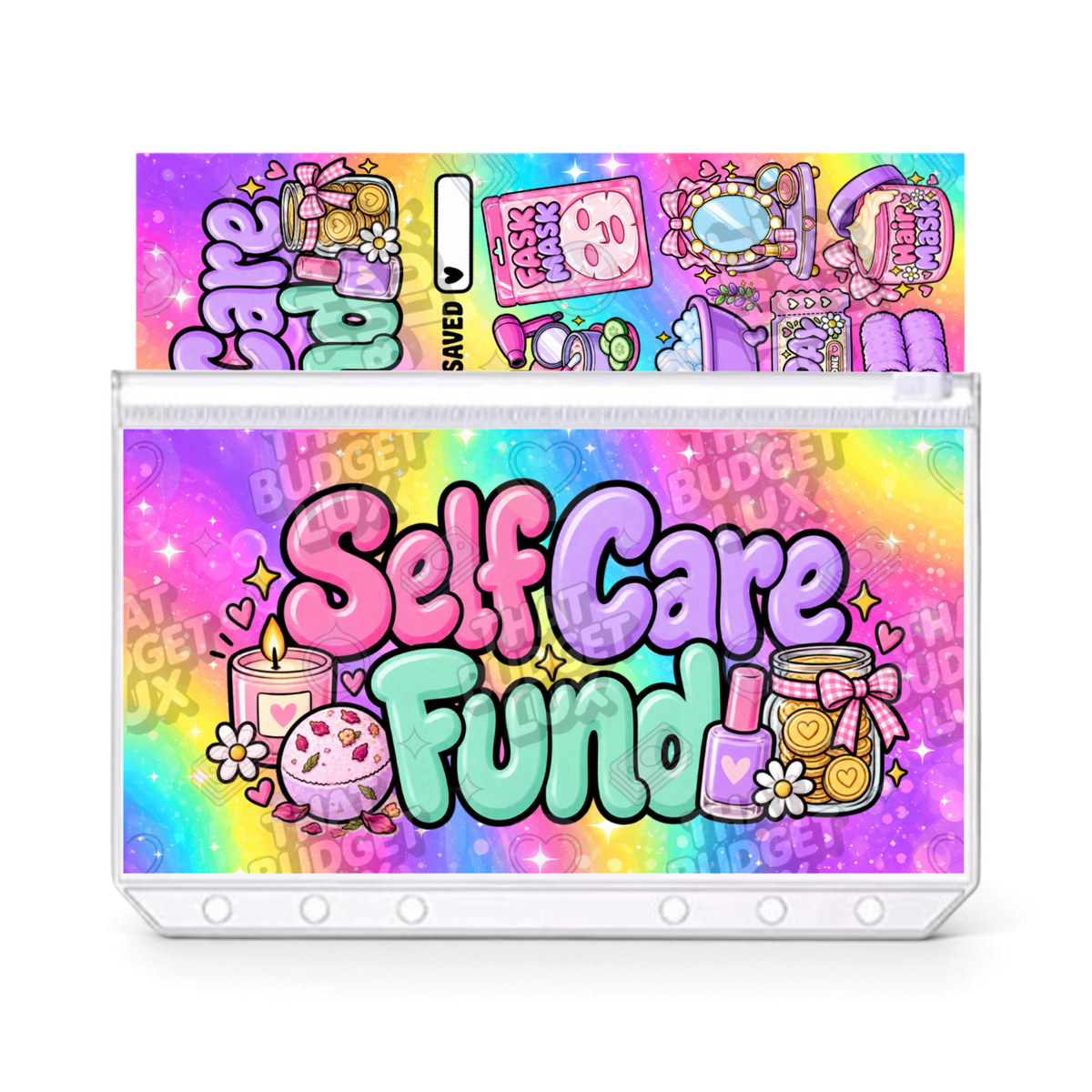 Self Care Savings Challenge | A6 Tracker, Cash Envelope & Insert Set