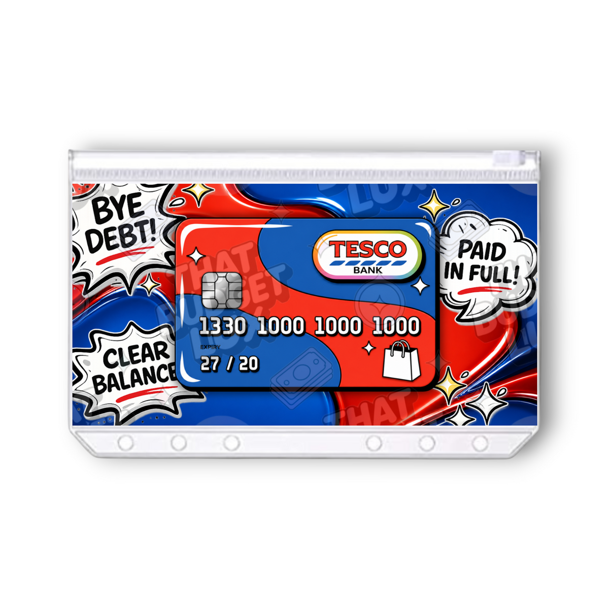 Tesco Bank Credit Card Savings Challenge | A6 Tracker, Cash Envelope & Insert Set