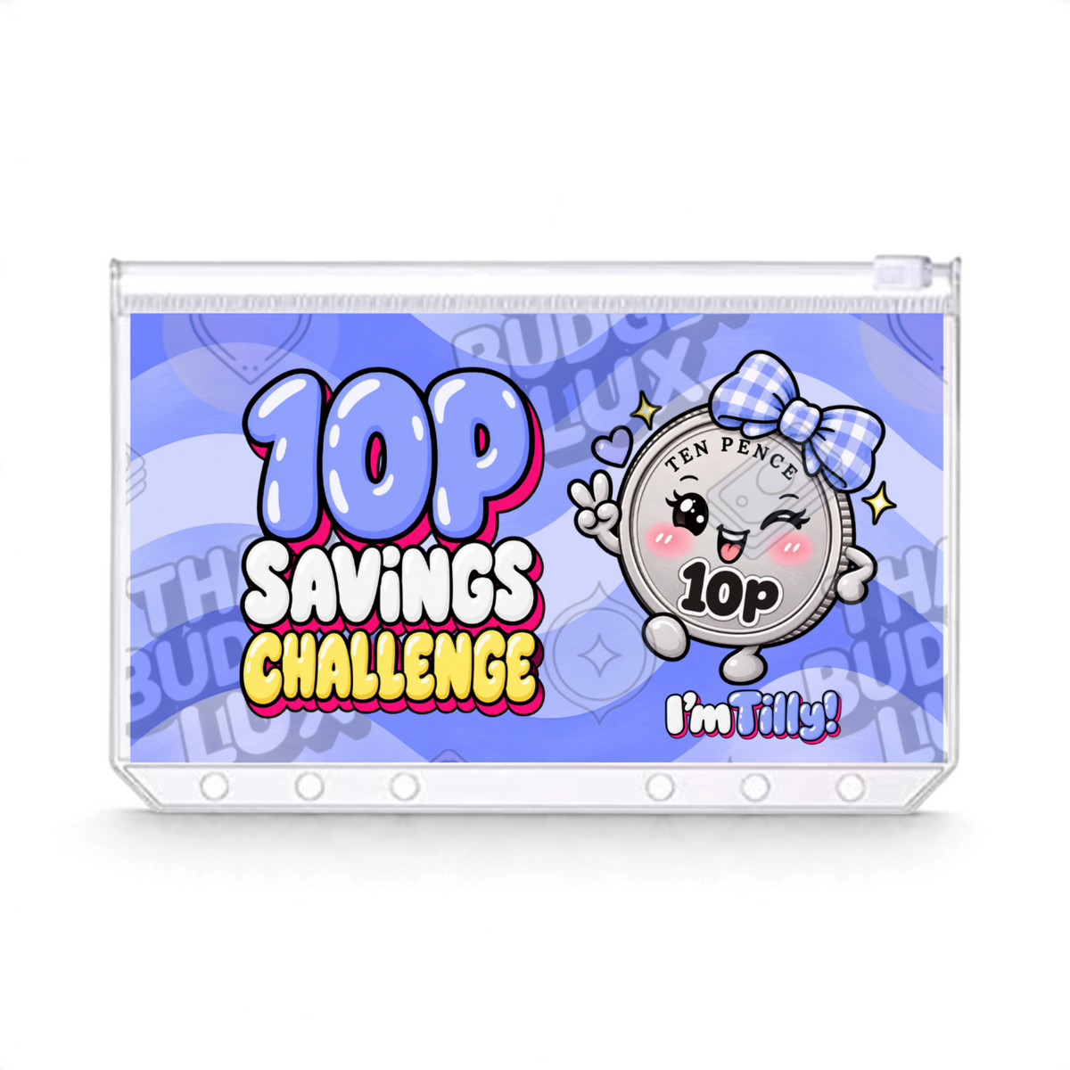 10p Savings Challenge | Save £6.40 | A6 Tracker, Cash Envelope & Insert Set