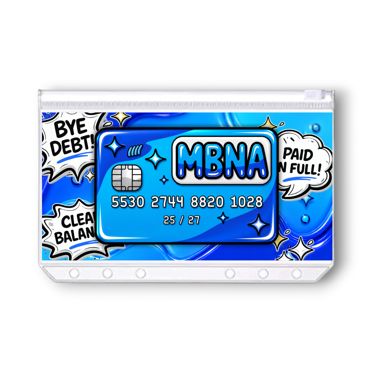 MBNA Credit Card Savings Challenge | A6 Tracker, Cash Envelope & Insert Set