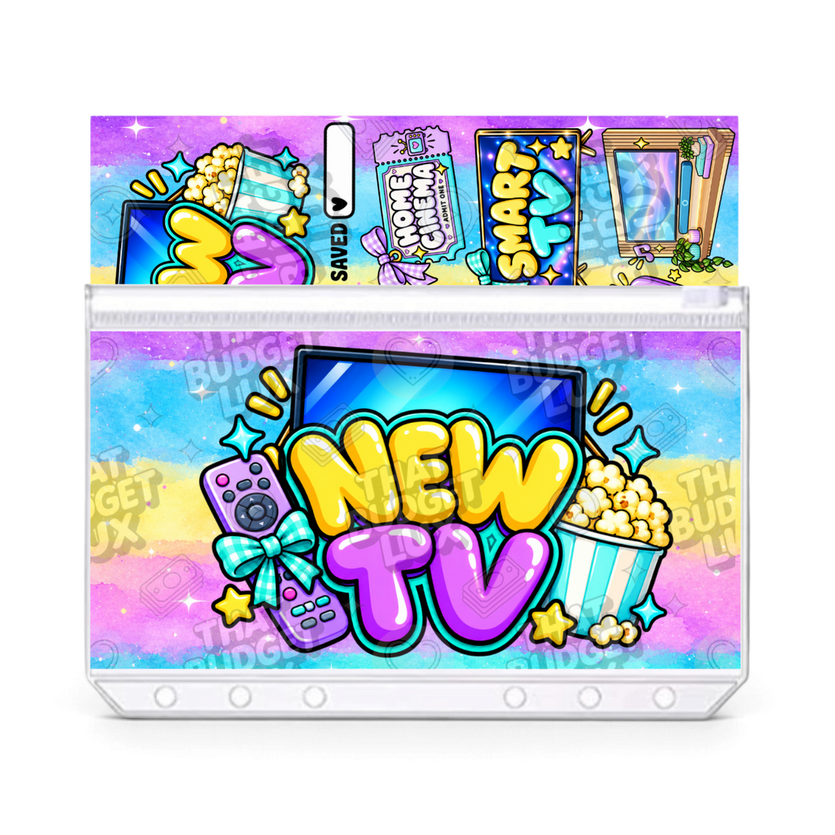 New TV Savings Challenge | A6 Tracker, Cash Envelope & Insert Set